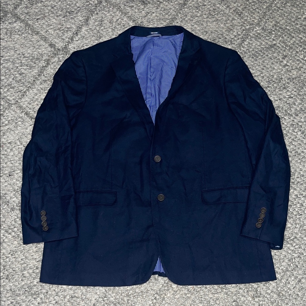 crown & ivy Navy Blue Sport Coat